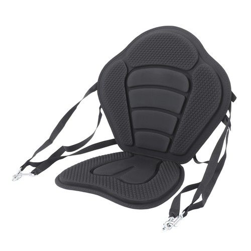 Kayak Seat Adjustable Sit On Top Canoe Back Rest Support Cushion Safety Black
