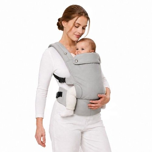 Ergonomic Adjustable Baby Carrier with Padded Shoulder Straps, Soft Breathable
