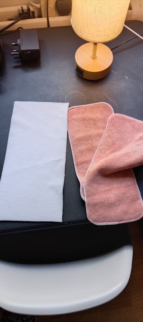 Tots Bots Bamboozle Wrap Nappy Cover Size 2 Pink with Bamboo Inserts/Boosters — image 6