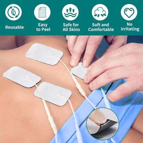 20pcs Large Electrode Pads TENS Unit Replacement Pads 4x8cm for TENS Machine — image 3