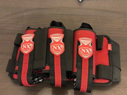 NXe Elevation 3+2+2 Paintball Pack Red and Black