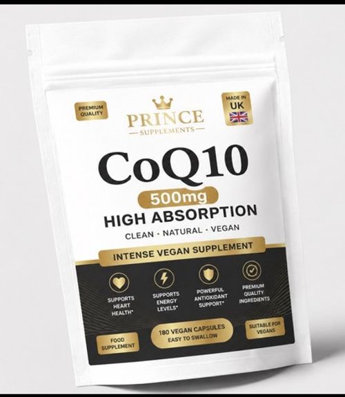 Co-enzyme Q10 500mg Capsules Natural -Heart/ Energy Support