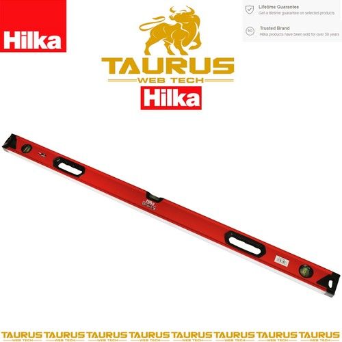 48" HILKA 1219mm Spirit Level Aluminium Frame Shock Proof Vertical Hori DIY Vial