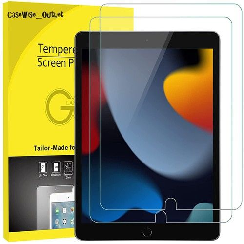 For iPad 10.2" 9th 8th 7th Generation 2021/20/19 Tempered Glass Screen Protector