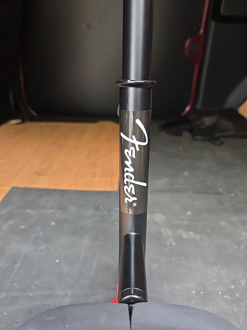 Fender Folding Guitar Tripod Stand (Black/Red) — image 2