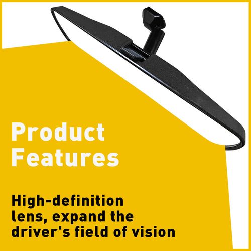 Rear View Mirror Interior Replacement 8 inch Wide Angle Car Truck SUV Day Night — image 4