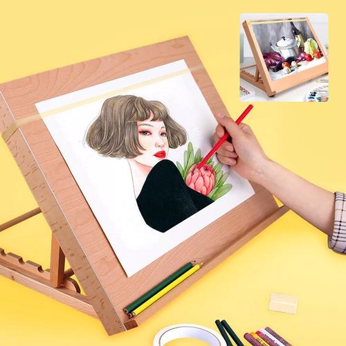 Art drawing board Adjustable drawing sketching board wood paint tool Portable — image 9