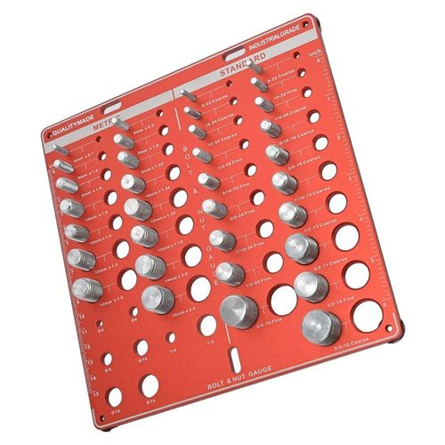 34 Nut & Bolt Thread Checker Thread Identifier Gauge Precise Inch & Metric Sizes — image 5