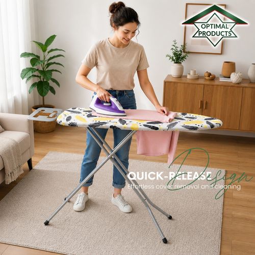 SMALL 97 x 30 CM IRONING BOARD LIGHTWEIGHT ADJUSTABLE WIDE IRON NON SLIP RACK — image 5