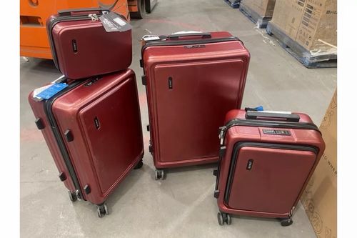 Kono Red Hard Shell Spinner Luggage Set with TSA Lock & Telescopic Handle — image 3