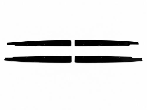 FOR BMW 3 SERIES E90 E92 E93 SIDE SKIRT EXTENSION BLADE KIT GLOSS BLACK 05-2013 — image 2