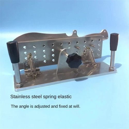 Belt Grinder Knife Jig Knife Beveling Jig Adjustable Angle and Depth Handheld