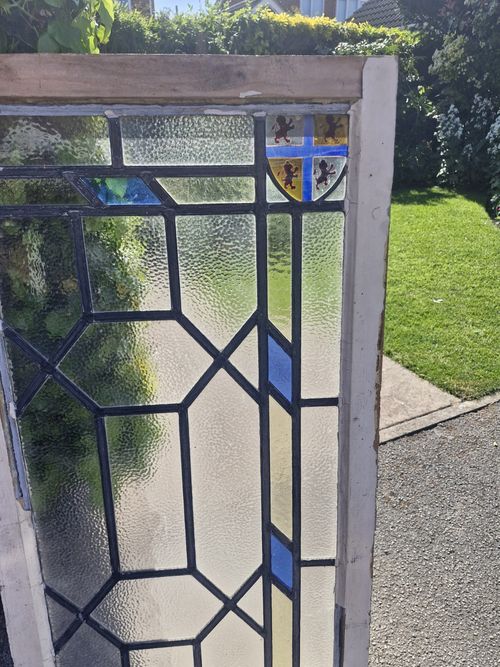 Art Deco 1920s Leaded Glass Window  — image 15