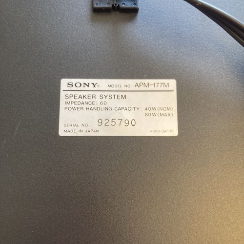 Sony APM- 177M Vintage Speakers  pair — image 8