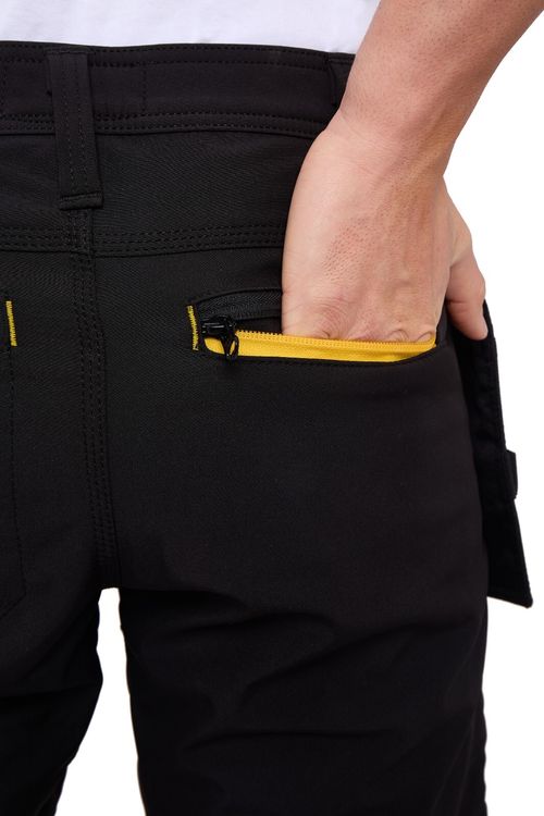 Men’s Softshell Cargo Combat Work Trousers Knee Pad Pockets Safety Pants Fleece — image 8