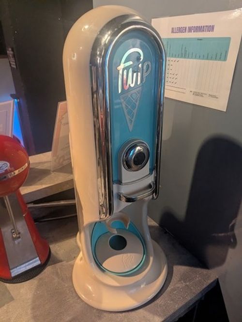 FWIP Ice Cream Machine Bundle - Machine, Freezer & Advertising/Serving Station