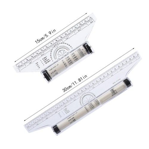 Rolling Ruler Drawing Tool Parallel Line Ruler Measuring Drafting Design Art Sch