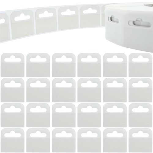 Self Adhesive Hang Tabs Euro Slot Delta J Hook Display Hanging Sticky Tab Retail — image 2