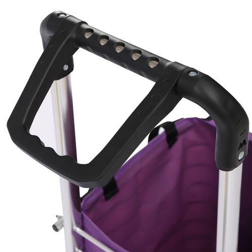Folding Shopping Trolley Cart with Wheels 88LBS Capacity Foldable Basket UK — image 5