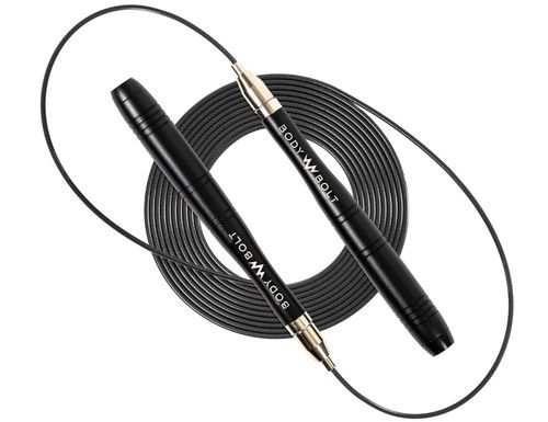 Speed Skipping Rope Ball Bearing Screw-Free Jump Rope 2 Speed Wire Cables Boxing