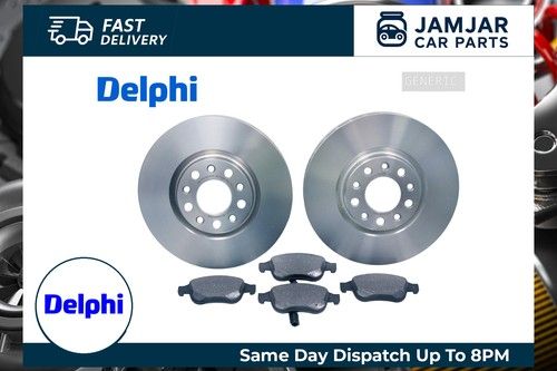 DELPHI Front 2x Brake Discs + Pads For Citroën Berlingo DS Opel Peugeot Vauxhall