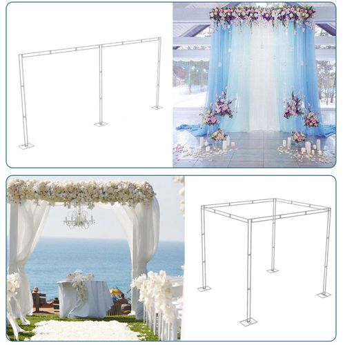 Heavy Duty Iron Wedding Backdrop Stand DIY Party Canopy Frame Kit Indoor Outdoor — image 7