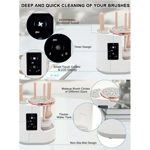 Electric Makeup Brush Cleaner Machine Portable Automatic USB Cleaning Tool Dryer — image 10