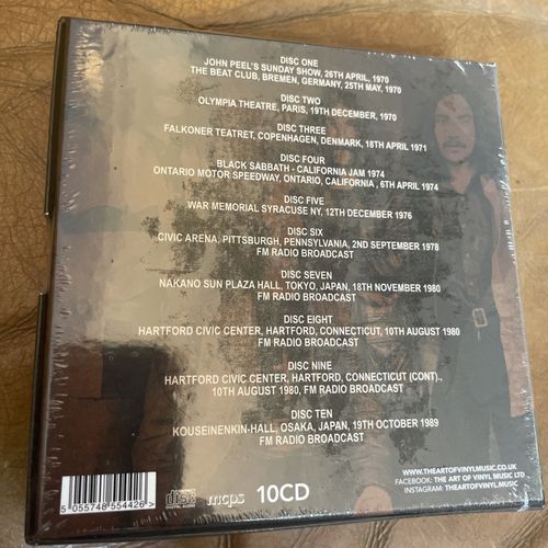 BLACK SABBATH - WAR PIGS -  LIVE 1970 -1989 - 10 CD - Boxset. New & Sealed — image 3