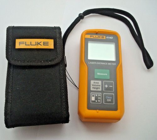 Fluke 414D 414 D Laser Distance Meter & Case - GWO - VGC