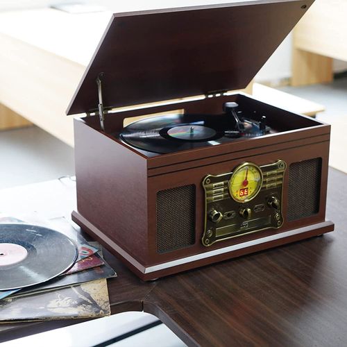 10-in-1 Bluetooth Record Player Multifunctional 3-Speed Turntable Vinyl Record — image 5