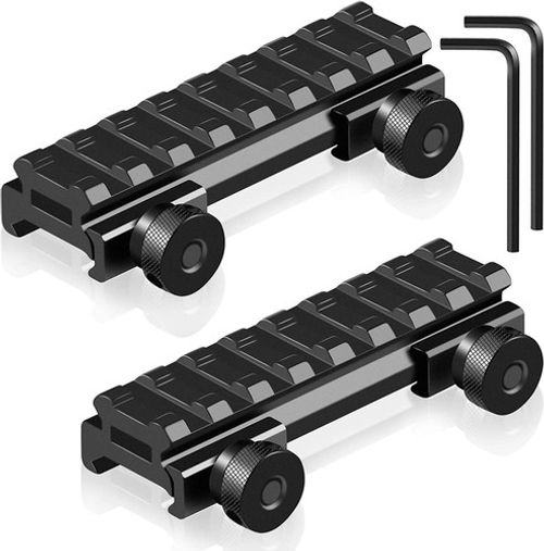 8 Slot Scope Riser High/Low Profile See Through Mount Base 20mm Picatinny Rail 