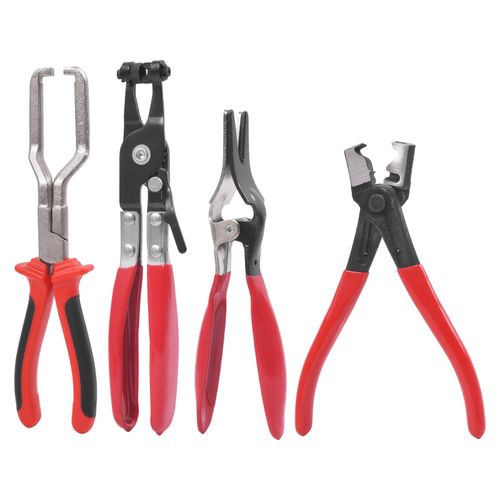 4Pcs Hose Clamp Pliers Remover Kit Water Pipe Fuel Spring Removal Tool Pipe Clip — image 12