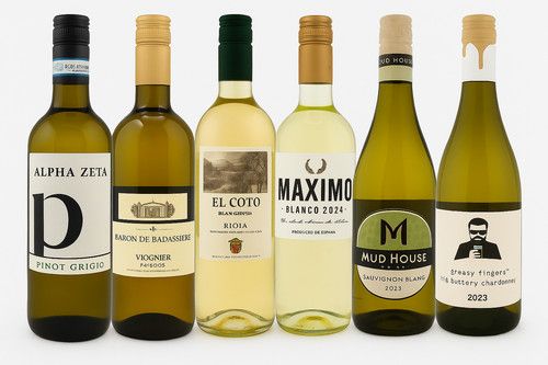 6 Bottle Mixed White Wine Case 750ml | Sauvignon Blanc, Chardonnay, Pinot Grigio