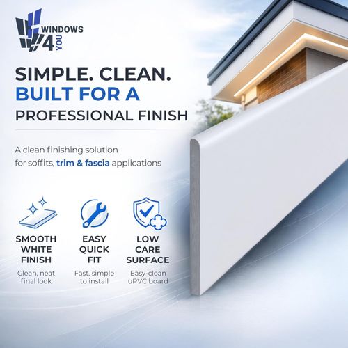 White uPVC Flat Board 150mm x 1m 9mm Plastic Utility Board Cladding Trim — image 4