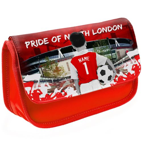 Football Pencil Case Boys School Childrens Kids Game Bag Personalised ALL TEAMS — image 1