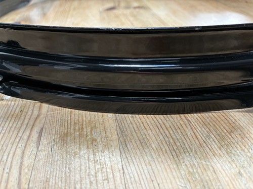 Pearl  16" 8 Lug  - Gloss Factory Black Chrome Drum Tom Hoop Rims x 2