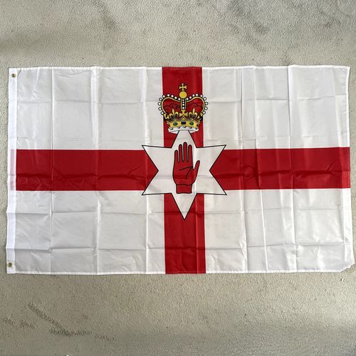 Northern Ireland Flag 3X2FT 5X3FT 8X5FT  150*90CM 90*60CM 244*150CM RED HAND — image 3