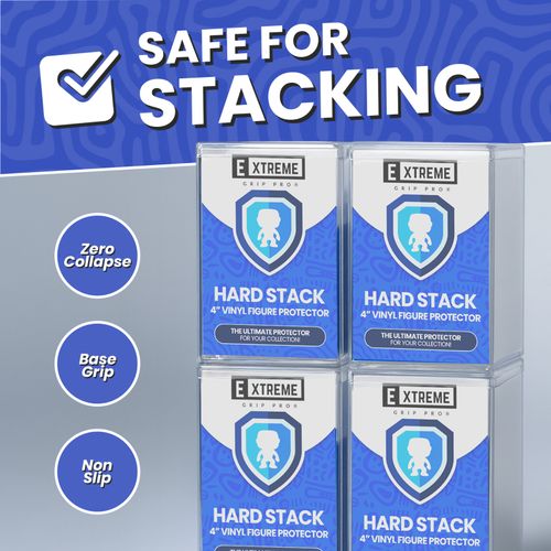 Hard Stack Case For 4" Funko Pop Protector 2MM Clear Display Box (1/2/4 Pack) — image 5