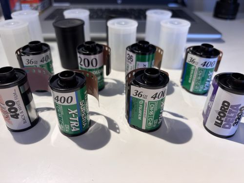 8 Rolls 35mm High Speed Film - Fuji, Ilford — image 1