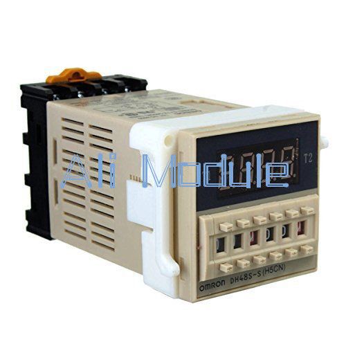 AC 220V DH48S-S Digital Precision Programmable Time Delay Relay Socket Base — image 3