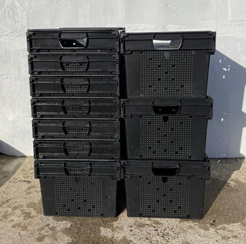 5 x Extra Deep Bail Arm Crates Plastic Stacking Warehouse Boxes 60 x 40 x 30cm — image 10