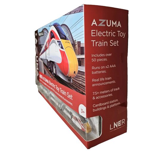 LNER Azuma Electric 5 Coach Toy Train Set with 50+ Pcs & 7.5m Track for Age 3+ — image 2