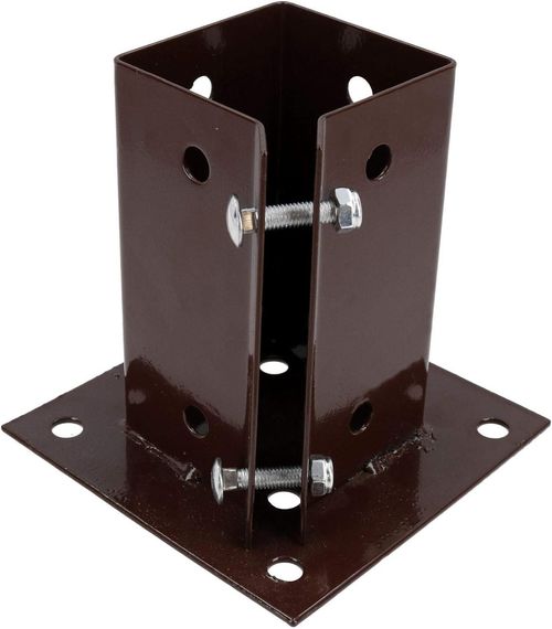 Heavy Duty BOLT DOWN Galvanised SQUARE POST SUPPORT Fence Foot Pack X4 — image 6