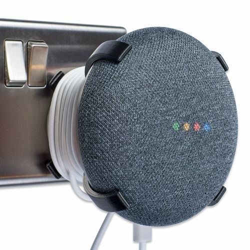 Plug Mount for Google Home Mini, Google Home Mini Plug Mount X Black, P3D-Lab® — image 1