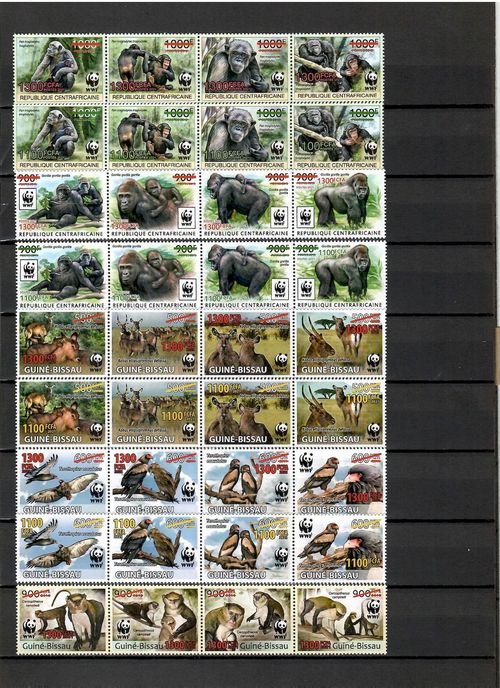 WWF 60. anniv. 2021 collection 36 sets / 7 countries CV Michel €678 MNH #CNA444 — image 2