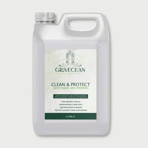 GraveClean Headstone Cleaning, 5L Spray Bottle, for Marble, Granite, Sandstone