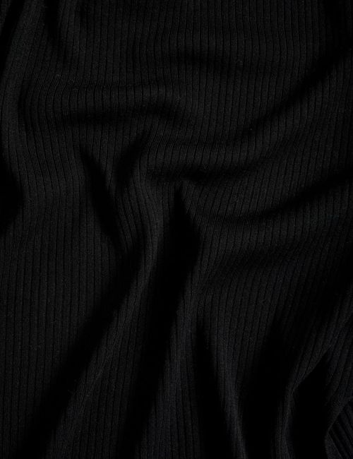 Marks & Spencer Womens Ribbed V-Neck Long sleeved Buttonless Cardigan in Black — image 3