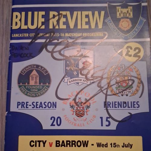 JOBLOT OF AUTOGRAPHED PROGRAMMES — image 3