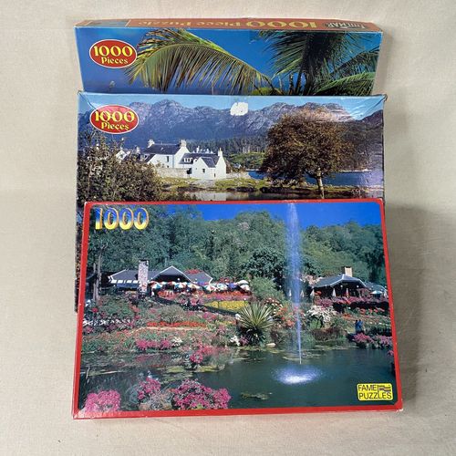 Jigsaw Puzzle Bundle x15 Joblot 1000 Pieces Christmas Hobby Unchecked Pastime — image 23