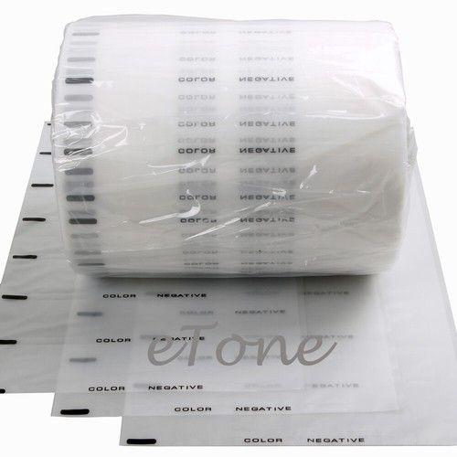 50x 35mm Acid-Free Archival Storage Sheet Protector 135 B&W Color Negative Slide